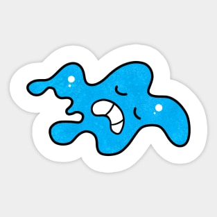 Blue ice cream Sticker